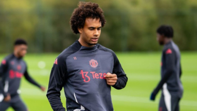 Joshua Zirkzee, attaccante del Manchester United. Foto &copy; Manchester United