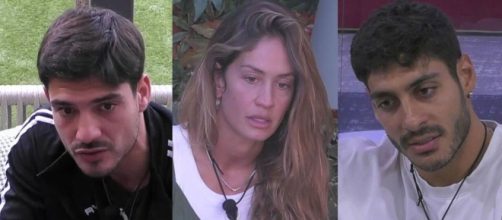 Lorenzo Spolverato, Helena Prestes e Javier Martinez - screenshot © Mediaset.