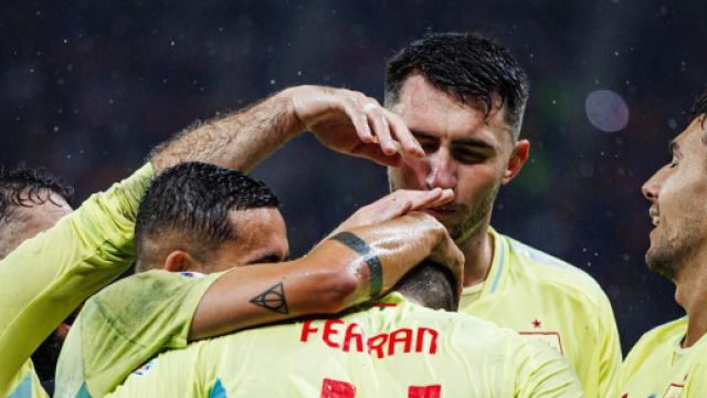 Ferran Torres mentre esulta &copy; Facebook