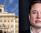 L'esterno di Palazzo Montecitorio e l'imprenditore Elon Musk ((© Wikipedia common )