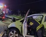 Incidente stradale a Catanzaro - © Vigili del Fuoco.