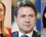 Giorgia Meloni, Giuseppe Conte e Elly Schlein (© Wikipedia common)