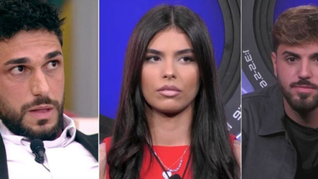 Stefano Tediosi, Federica Petagna e Alfonso D'Apice - screenshot © Canale 5.