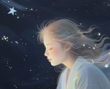 Ragazza fra le stelle © Immagine di Pixabay