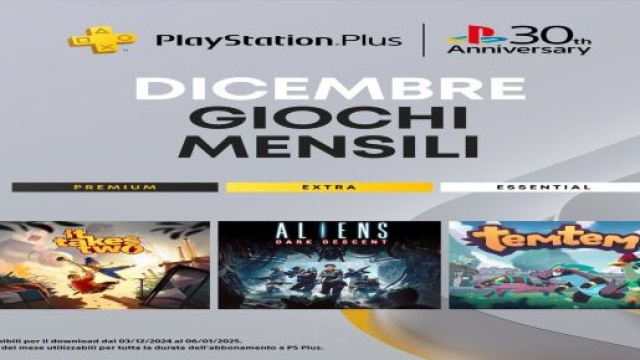 giochi gratis per abbonati a Playstation Plus a dicembre foto © Pagina Ufficiale Facebook Playstation Italia