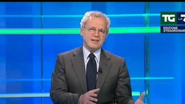 In foto Enrico Mentana, screenshot &copy; La7.