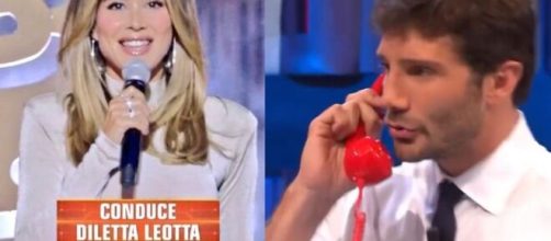 Diletta Leotta e Stefano De Martino (screenshot © Mediaset-Rai)