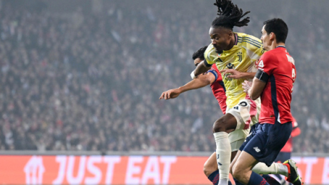 Khephren Thuram nella gara Lille-Juventus stagione 2024/25 - Foto &copy; Juventus.