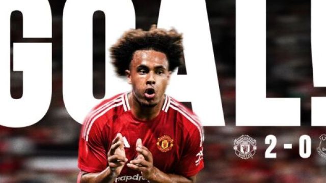 Joshua Zirkzee, attaccante del Manchester United. Foto &copy; Manchester United