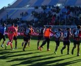 La squadra del Crotone sotto la Curva Sud © Facebook