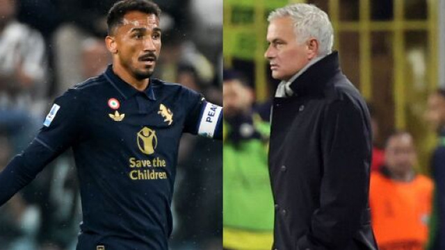 Danilo, difensore della Juventus - Foto &copy; Juventus FC; Jos&eacute; Mourinho, tecnico del Fenerbah&ccedil;e - Foto &copy; Fenerbah&ccedil;e.