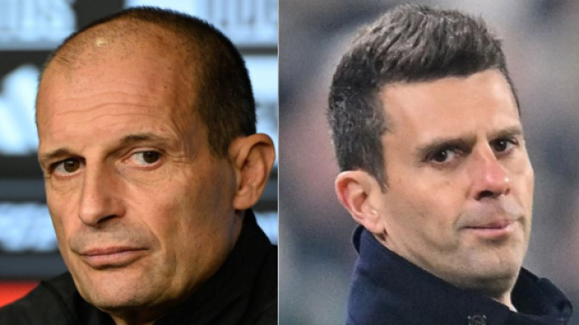 Massimiliano Allegri. Foto &copy; Juventus FC. Thiago Motta, allenatore della Juventus. Foto &copy; Sky Sport