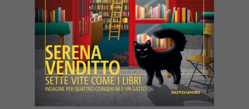 © Copertina del romanzo Sette vite come i libri di Serena Venditto.