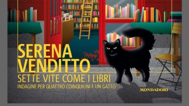 © Copertina del romanzo Sette vite come i libri di Serena Venditto.