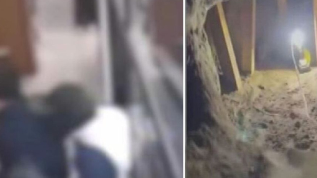 Banda del buco in azione a Grumo Nevano (foto © Carabinieri di Napoli)