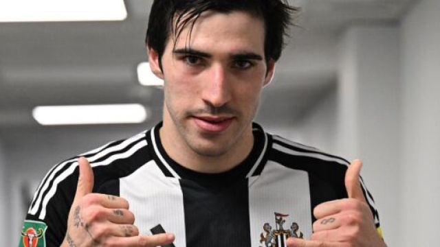 Sandro Tonali, centrocampista del Newcastle. Foto &copy; Newcastle