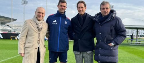 Scanavino, Mott, Elkann, Giuntoli - ©️ Juventus.com