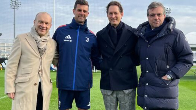 Scanavino, Mott, Elkann, Giuntoli - &copy;️ Juventus.com