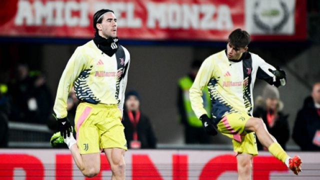 Dusan Vlahovic e Nicol&ograve; Savona. Foto &copy; Juventus FC