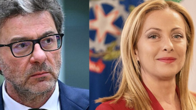Giancarlo Giorgetti e Giorgia Meloni (&copy; Wikimedia commons)