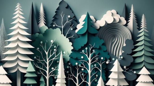 Oroscopo gennaio 2025 alberi stilizzati &copy; Immagine di Pixabay