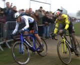 Nys e Van Aert nel ciclocross di Loenhout - © Screenshot Eurosport