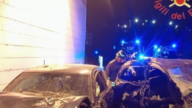 Incidente lungo la Statale 109 - © Vigili del Fuoco.