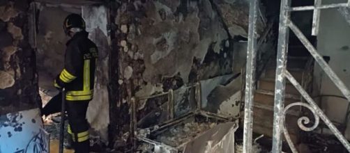 Incendio in un'abitazione di Monterosso Calabro - © Vigili del Fuoco.