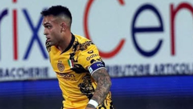 Lautaro Martinez in azione in Cagliari-Inter - Instagram &copy; Lautaro.