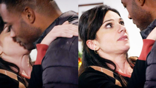 Rosa e don Antoine in scena &copy; Un posto al sole.