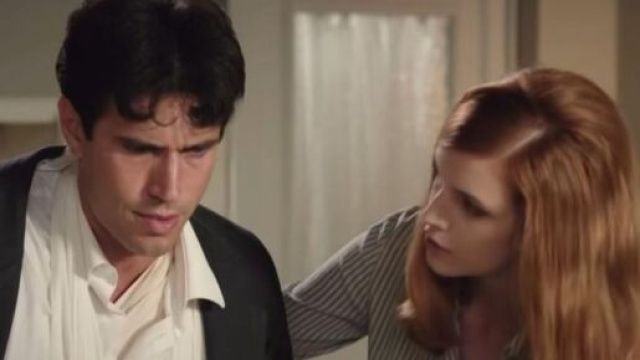 In foto Matteo e Odile de Il paradiso delle signore (screenshot &copy; Rai)