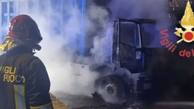 Incendio a Sellia Maria - &copy; Vigili del Fuoco.