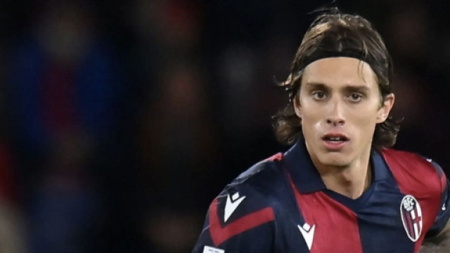 Riccardo Calafiori, giocatore del Bologna.