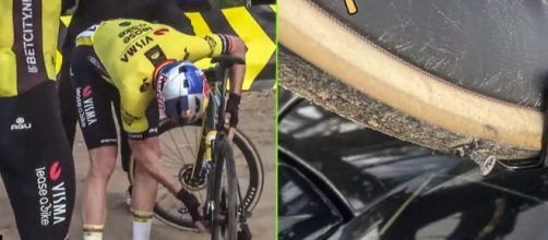 Ciclismo, van Aert arriva ultimo a Ubeda: 'Con queste forature non puoi fare molto'.