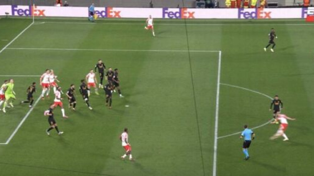 Le match Leipzig - Real Madrid (capture X Actu Foot)