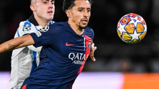 Marquinhos auteur d'un bon match face à la Real Sociedad. (screenshot Twitter @SoccertimeNew)