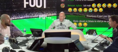 Riolo et Acherchour dans L'After Foot sur RMC (capture YouTube @RMC Sport)