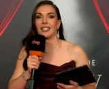 Inés Hernand fue una de las presentadoras de RTVE en la alfombra roja de los Goya (Captura de pantalla de RTVE)