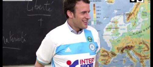 Macron grand fan de l'OM (capture C8)