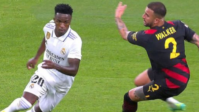 Vinicius en forme avec le Real Madrid. (screenshot Twitter @ymrmfc_)