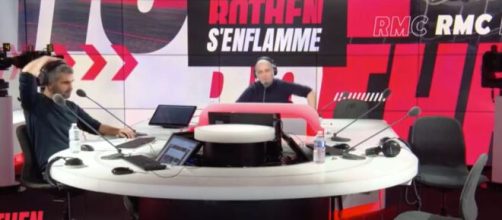 Jérôme Rothen a contredit Laure Boulleau ce lundi au sujet du futur de Kylian Mbappé au PSG. (screenshot Twitter - @Rothensenflamme)