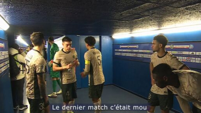Marquinhos hausse le ton en marge de Strasbourg-PSG. (screenshot primevideo)