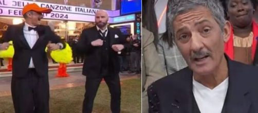 Sanremo Fiorello e John Travolta.