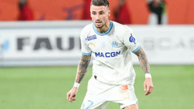 Clauss en difficulté à l'OM. (screenshot Twitter @TeamOM_Officiel)