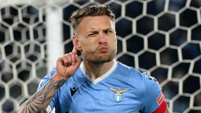 Ciro Immobile sarà impegnato nella dura sfida contro il Milan.