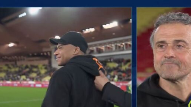 Luis Enrique cash sur Mbappé. (screenshot Twitter @primevideo)