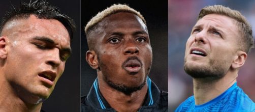 Lautaro Martinez, Victor osimhen e Ciro Immobile - Foto presa dal social X
