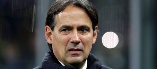 Simone Inzaghi, allenatore dell'Inter ripreso nella gara di Champions League 2023/34 tra Atletico Madrid ed Inter.