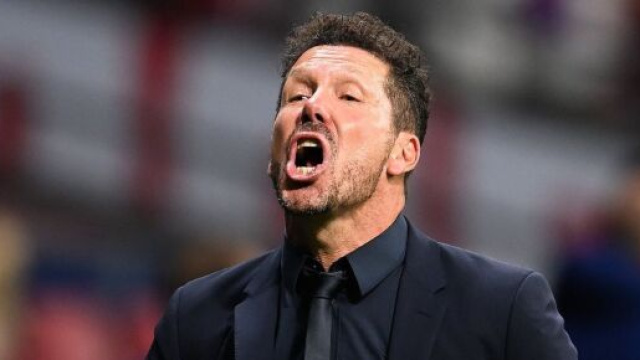 Diego Simeone, allenatore dell'Atletico Madrid durante la partita tra Atletico Madrid-Inter di Champions League stagione 2023/24
