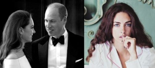 Los príncipes de Gales Kate y Guillermo, a la izquierda, y Rose Hanbury (Instagram, @princeandprincessofwales, @houghton_hall)